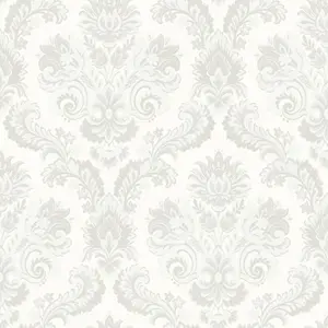 Galerie Italian Style Cream Traditional Floral Damask Wallpaper Roll