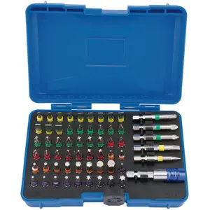 Draper Coloured Screwdriver Bit Set 60 piece 82405