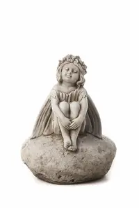 Fairy on a Rock Garden Ornament