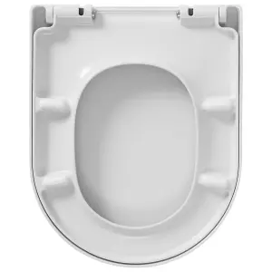 Soft-Close Toilet Seat Memphis Duroplast White