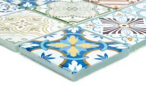 Geo Moroccan Large Mosaic Tile - House of Mosaics