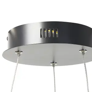 Metal LED Pendant Lamp Black PIBOR