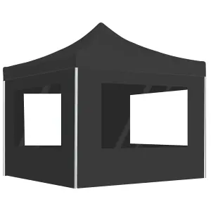 Berkfield Professional Folding Party Tent with Walls Aluminium 2x2 m Anthracite