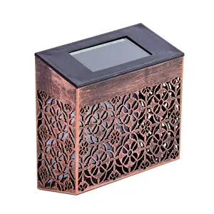 Smart Garden Bronze Solar-powered LED Warm white Fence post light