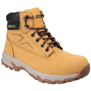 MENS STANLEY PRO SAFETY STEEL TOE CAP WORK APPRENTICE LEATHER BOOTS SHOES SZ