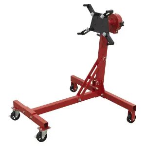 Sealey 450kg Folding Rotating Engine Stand With Geared Handle Drive ES480D