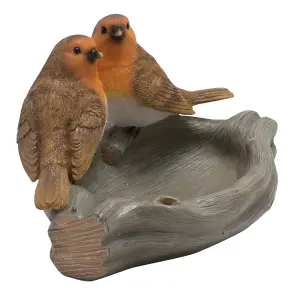 Country Living Robin Pair Bird Bath