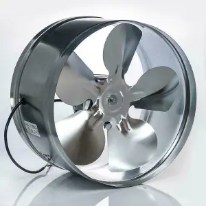 Metal Inline Extractor Fan 310mm / 12.20 with Industrial Duct