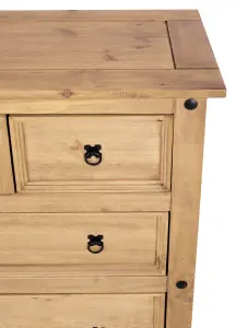 Corona 4 Drawer Chest of Drawers 2 + 2 Solid Mexican Pine