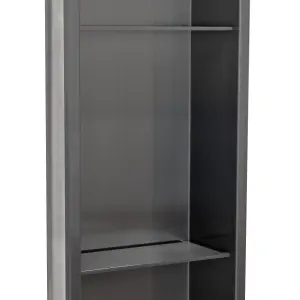 Thermopanel 304 Stainless Steel Recess Shower Niche Shelved - Noir Black (204x915x103mm)