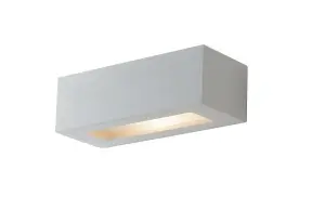 Luminosa CANDIDA Up & Down Wall Light White 22x9x7cm