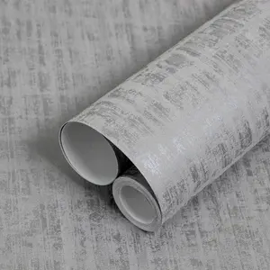 Galerie Adonea Zeus Silver Metallic Geometric 3D Embossed Wallpaper Roll