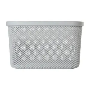 Keeeper Laundry Basket with Side Handles & Air-Permeable Nordic Grey