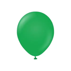 Kalisan Latex Plain Balloons (Pack of 100) Green (One Size)