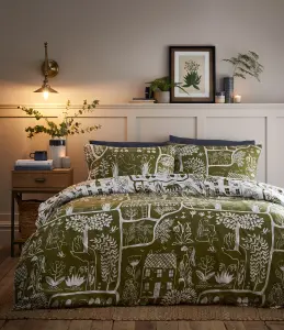 furn. Frida Abstract Floral Reversible Duvet Cover Set