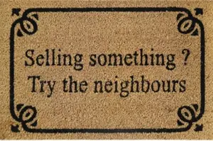 Door Mat Doormats Non Slip Natural Coir Welcome Indoor Outdoor Home Garden Mats Selling something