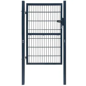 Berkfield 2D Fence Gate (Single) Anthracite Grey 106 x 230 cm