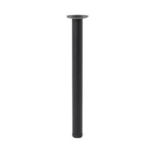 GoodHome Nantua 900mm Black Modern Worktop support leg (Dia)60mm