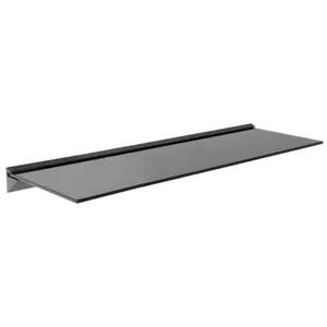 AVF 80cm Floating Glass Shelf - Black