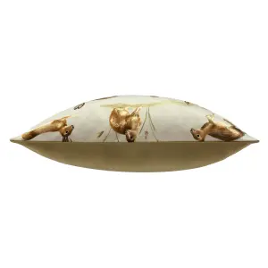 Evans Lichfield Country Running Hares Polyester Filled Cushion