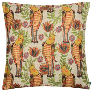 Wylder Akamba Cockatiels Floral Feather Filled Cushion