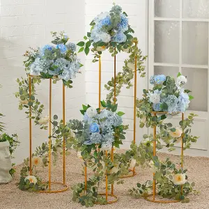 Gold Metal Flower Stand Road Leads for Wedding and Party