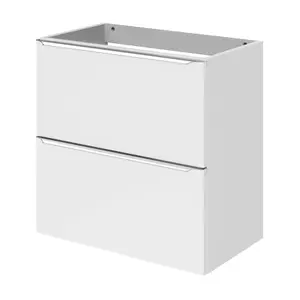 GoodHome Imandra Slimline Gloss White Wall-mounted Bathroom Cabinet (H) 600mm (W) 600mm