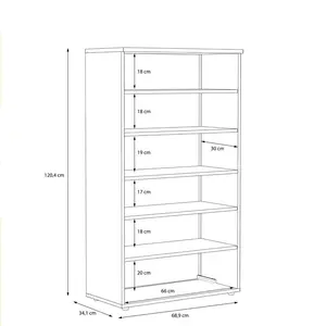 Shoe Cabinet for 20 Pairs of Shoes White