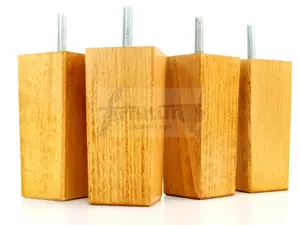 4x REPLACEMENT FURNITURE LEGS SOLID WOOD 110mm HIGH SOFAS CHAIRS SETTEE CABINETS LEGS M10 TSP2055