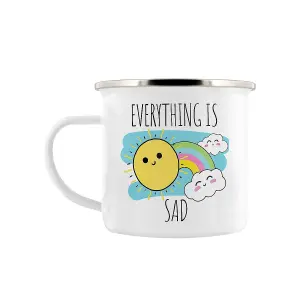 Grindstore Everything Is Sad Enamelled Mug Multicoloured (One Size)