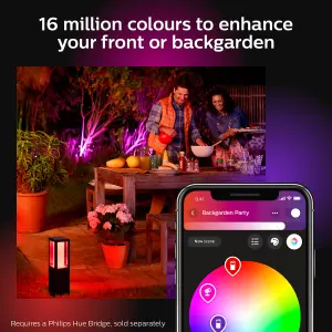 Philips Hue Impress White & Colour Ambiance LED Smart Outdoor Pedestal Light