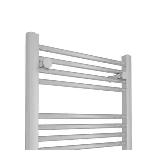 Right Radiators Electric Heated Towel Rail Radiator Straight Pre-filled Thermostatic Ladder Warmer Chrome 800x500 mm