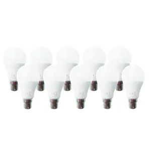 ExtraStar 7W LED Ball Bulb B22 Daylight 6500K pack of 10