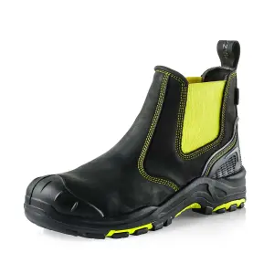 Buckler Boots BuckzViz High Viz Yellow Dealer Safety Work Boots UK Sizes 8