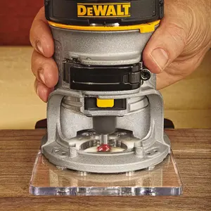 Dewalt D26200 900w Compact Fixed Base Corded Router 110v + Tstak Case