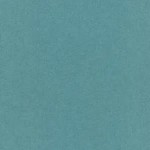 Grandeco Panama Plain Textured Linen Fabric Wallpaper, Deep Teal