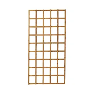 Forest Garden 6ft Square European softwood Trellis panel (W)91cm x (H)183cm