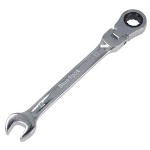 12mm Metric Flexible Combination Ratchet Spanner Wrench Bi-Hex 12 Sided