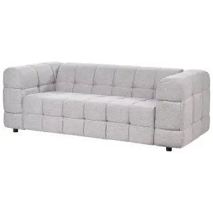 3 Seater Fabric Sofa Grey MULLOLA