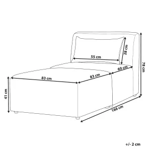 Jumbo Cord Chaise Lounge Off White LEMVIG