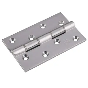 Carlisle Brass Satin Chrome Double Stainless Steel Washered Brass Butt Hinge (HDSSW5SC)