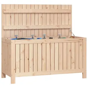 Berkfield Garden Storage Box 115x49x60 cm Solid Wood Pine