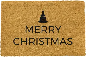 Traditional Merry Christmas Greeeting Doormat