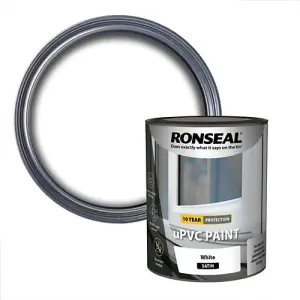 RONSEAL uPVC PAINT WHITE SATIN 2.5L