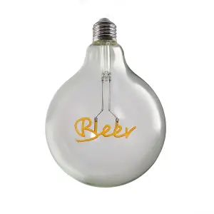 ValueLights Vintage Style 2w LED ES E27 Edison Screw Word Scripted Clear Light Bulb