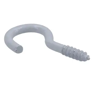 Screw Hook Fasteners Hangers White Plastic Finish 10mm Dia 30mm length 16pc