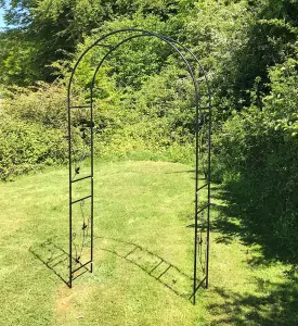 Metal Weatherbury Leaf Scroll Arch Garden Arch