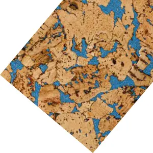 Beautiful Cork Wall Panels - Blue - 1 Pack - 1.98m2 - 600x300x3mm