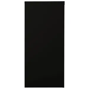 Berkfield Sliding Door Cabinet Black 90x40x90 cm Steel