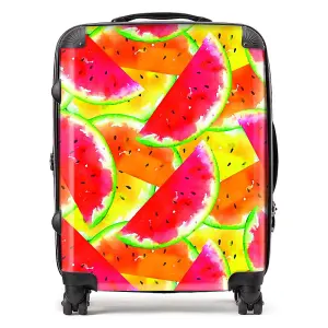 Melon Print Design  Suitcase - Large